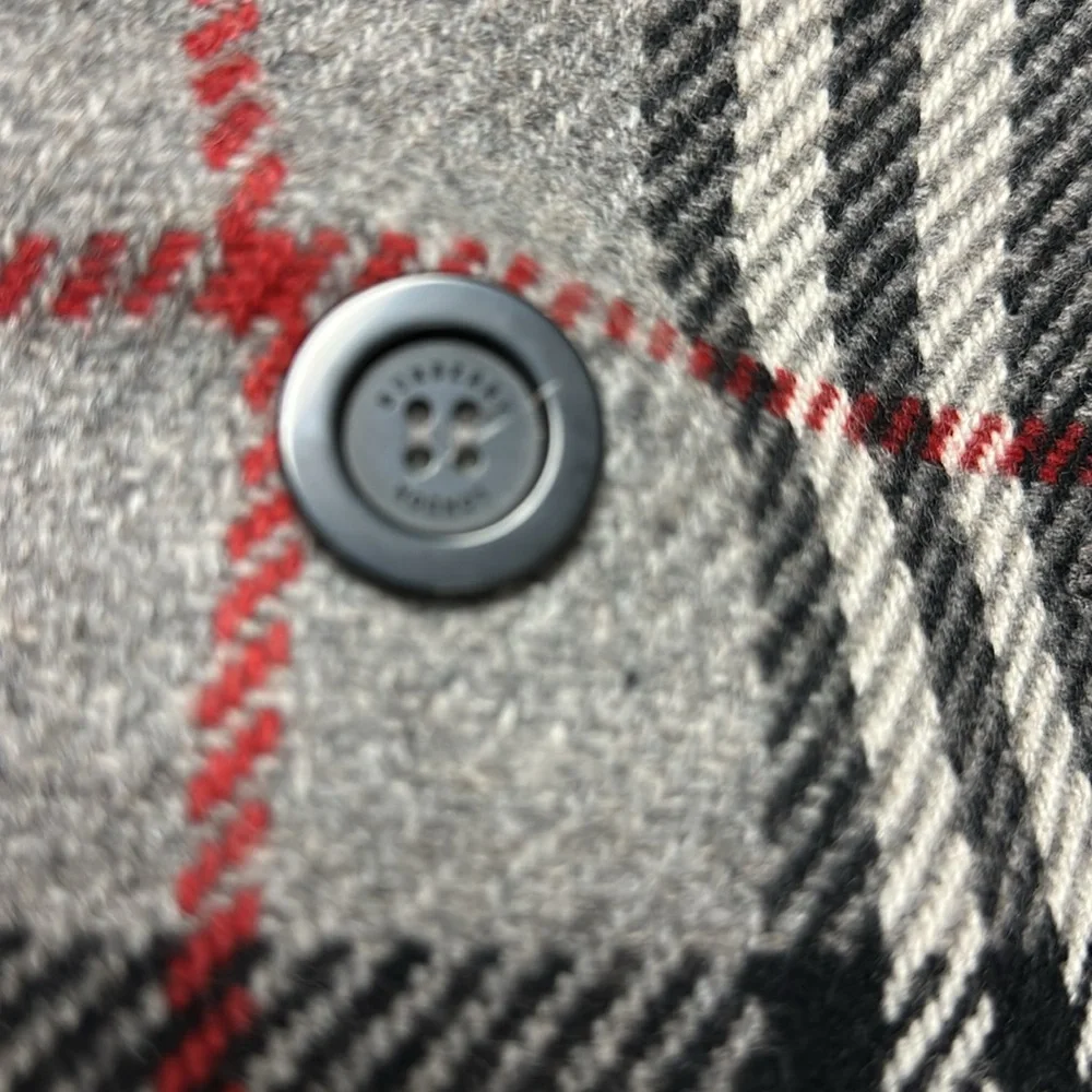 Burberry Plaid Wool Coat Size 14UK/12US - Picture 5 of 13